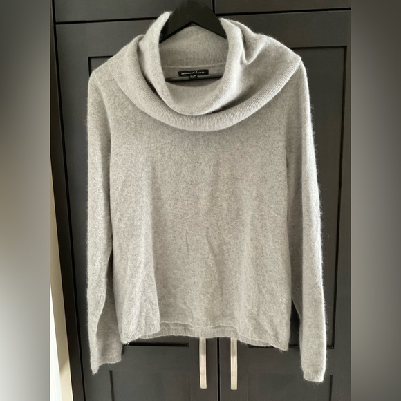 Marina Luna Sweaters - 💖⚡️Marina Luna Angora Blend Turtleneck Sweater Light Gray XL Fits L EUC Classic